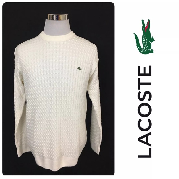 Lacoste Other - Lacoste Men’s Sweater Cable Knit Large